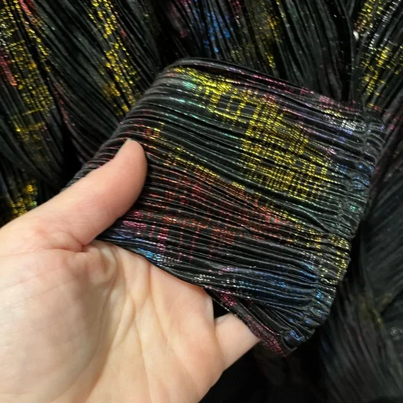 Flying tomato Vici Collection Rainbow Metallic  Bodysuit sz Large - Picture 10 of 12